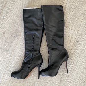 Sam Edelman Empire tall black leather boots. Size 6.5.